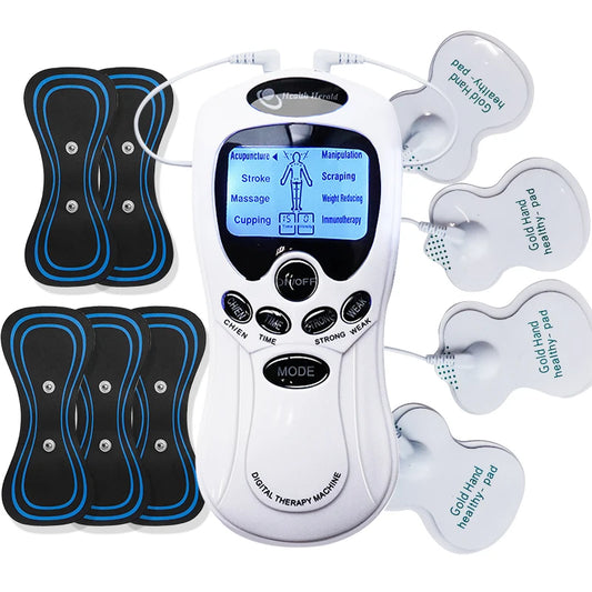 Tens Machine Physiotherapy Electronic Pulse Muscle Stimulator Relax Neck Back Shoulder Hand Pain Relief Electrotherapy