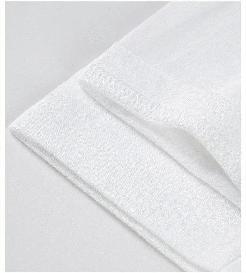 Summer Keep Cale Print Fashion Trend Street Pure Cotton T-shirt Men's Casual Short Sleeved Round Neck T-shirt Casual Sports