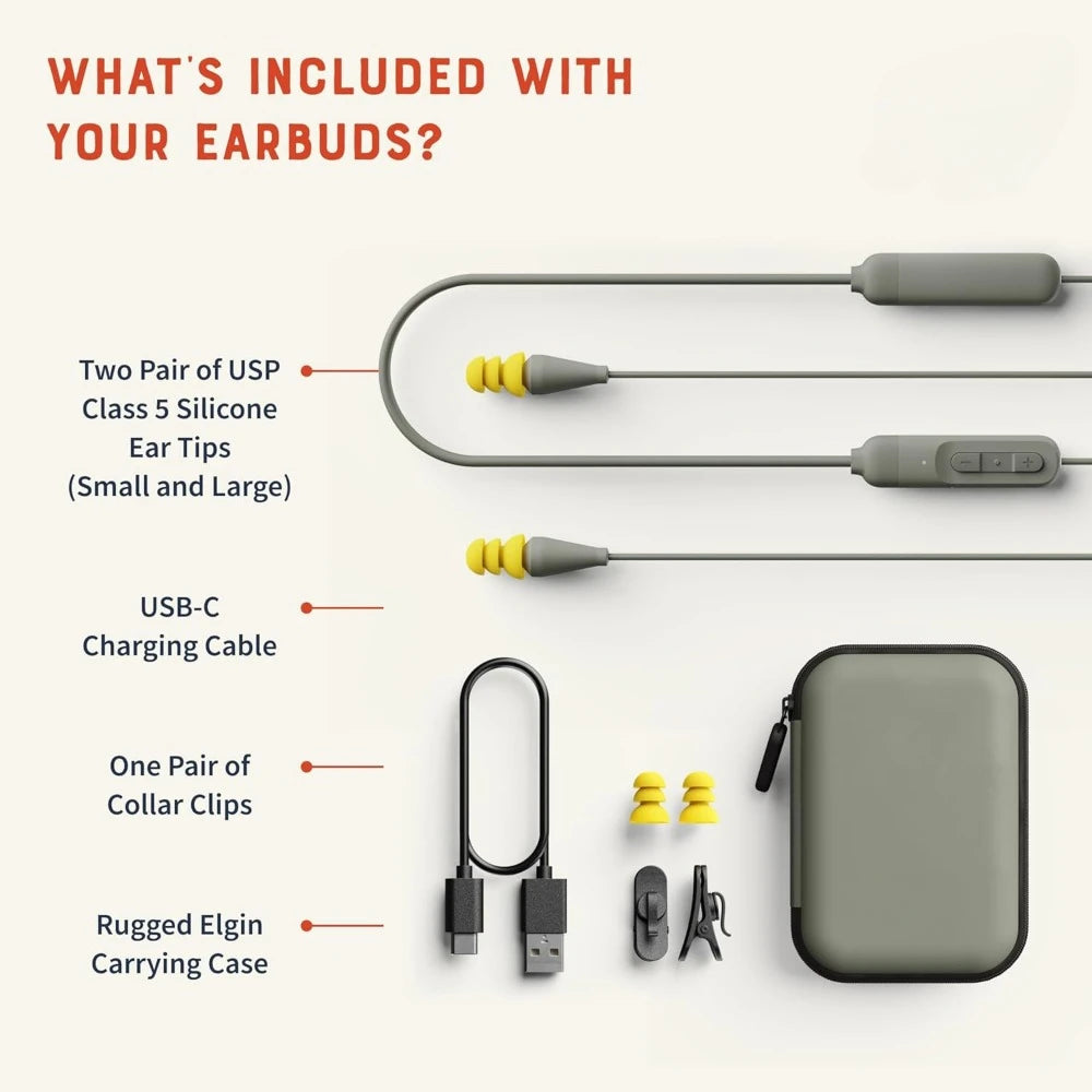 Discord Bluetooth Earplugs, OSHA-Compliant Noise-Isolating Safety Headphones, All-Weather, for High-Noise Industrial Work