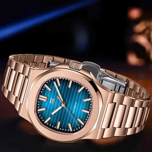 PAGANI DESIGN New Sporty Elegance Mechanical Watch Sapphire Seagull ST16 Movt Men's Watches Stainless Steel Luminous Man watch