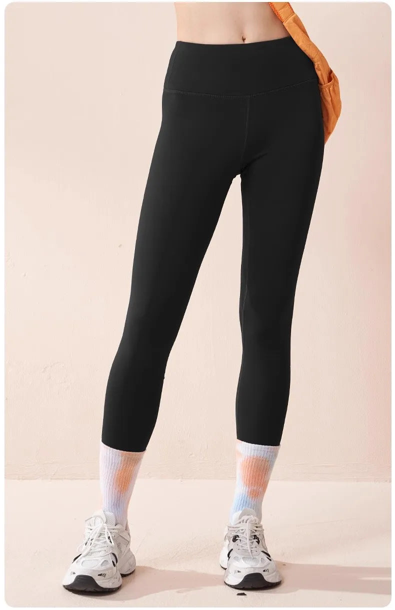 Velvet Yoga Pants for Women High Waist Autumn Winter Warm Slimming Running Leggings Sports Fitness Gym Trousers