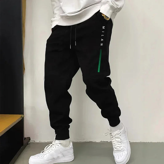 Print Mens Casual Pants 2025 New Style Autumn Winter Joggers Male Fashion Streetwear Lounge Wear Outdoor Sporty Sweatpants