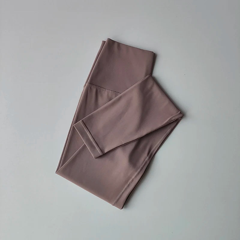 High-End Women's Naked Feeling Fitness Leggings Soft Workout Yoga Pants Energy Gym Tights for Running