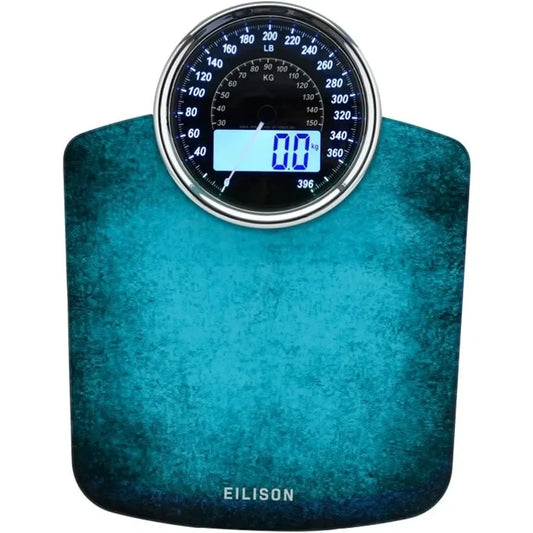Highly Advanced 2in1 Digital and Analog Weighing Scale for Body Weight up to 400lbs with 4 HighPrecision GX Sensors UltraAccura