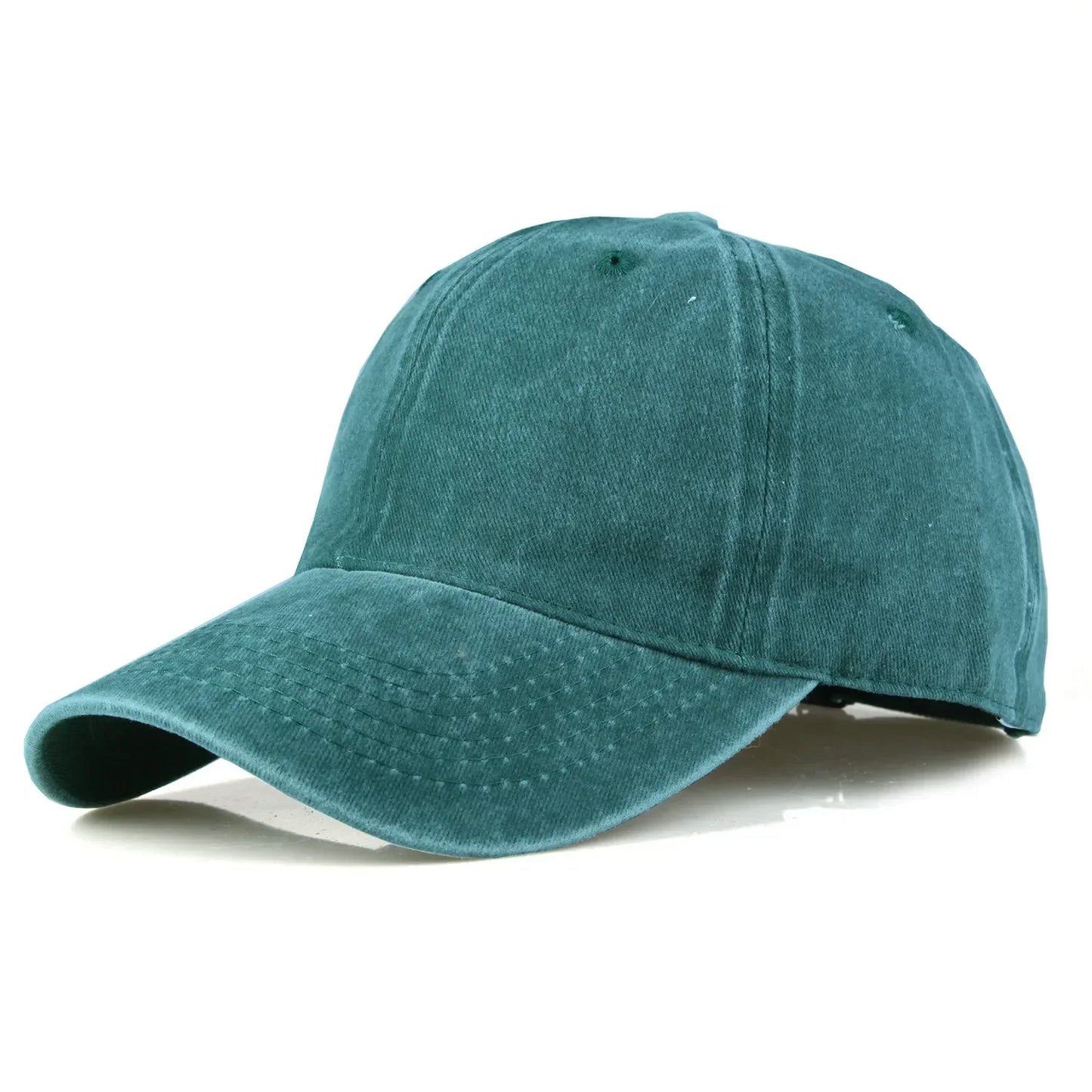 Solid Washed Denim Baseball Cap Vintage Unisex Cotton Sport Hat Outdoor Soft Top Breathable Versatile Sunshade Caps Women Men