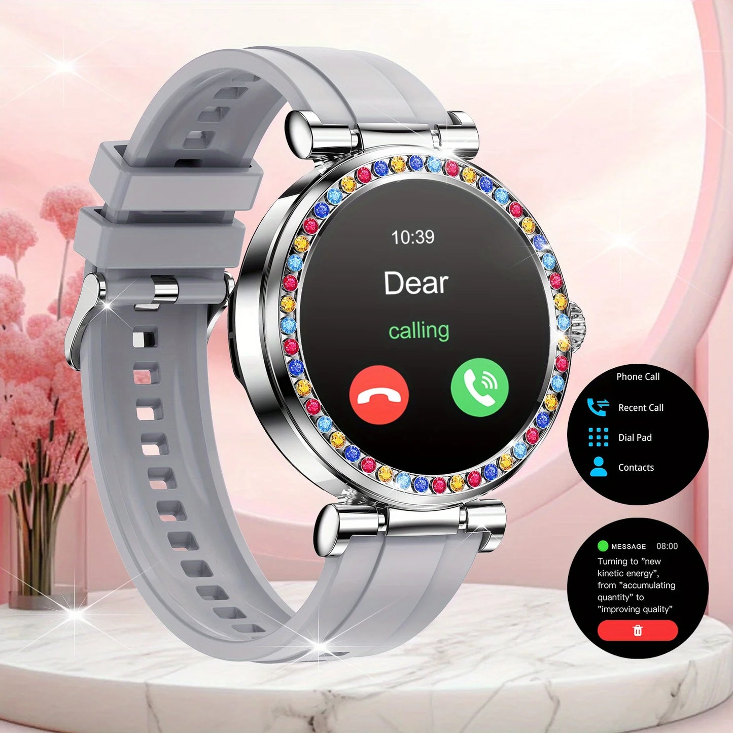 2025 new fashionable wireless calls, Smart watch, phone dialing, call notification and rejection, a variety of wallpapers