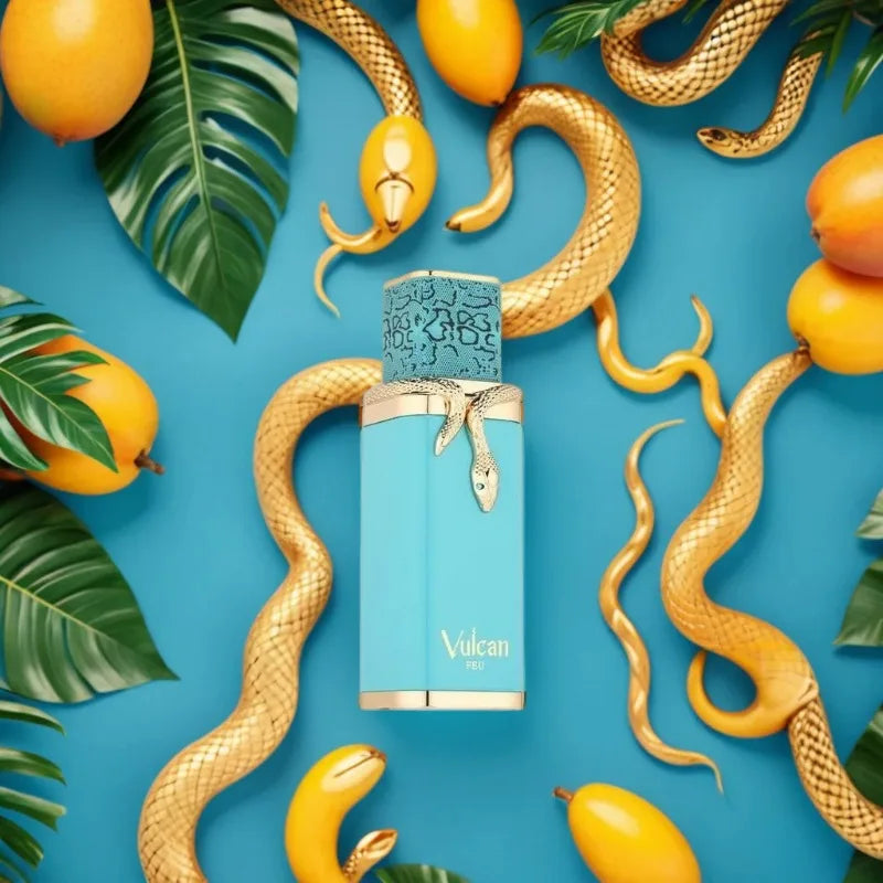 French Avenue Vulcan Feu Eau de Parfum Spray 100ml Original Arab Perfumes Lasting Floral Pheromone Perfume Cologne Makeup 3.4 Oz