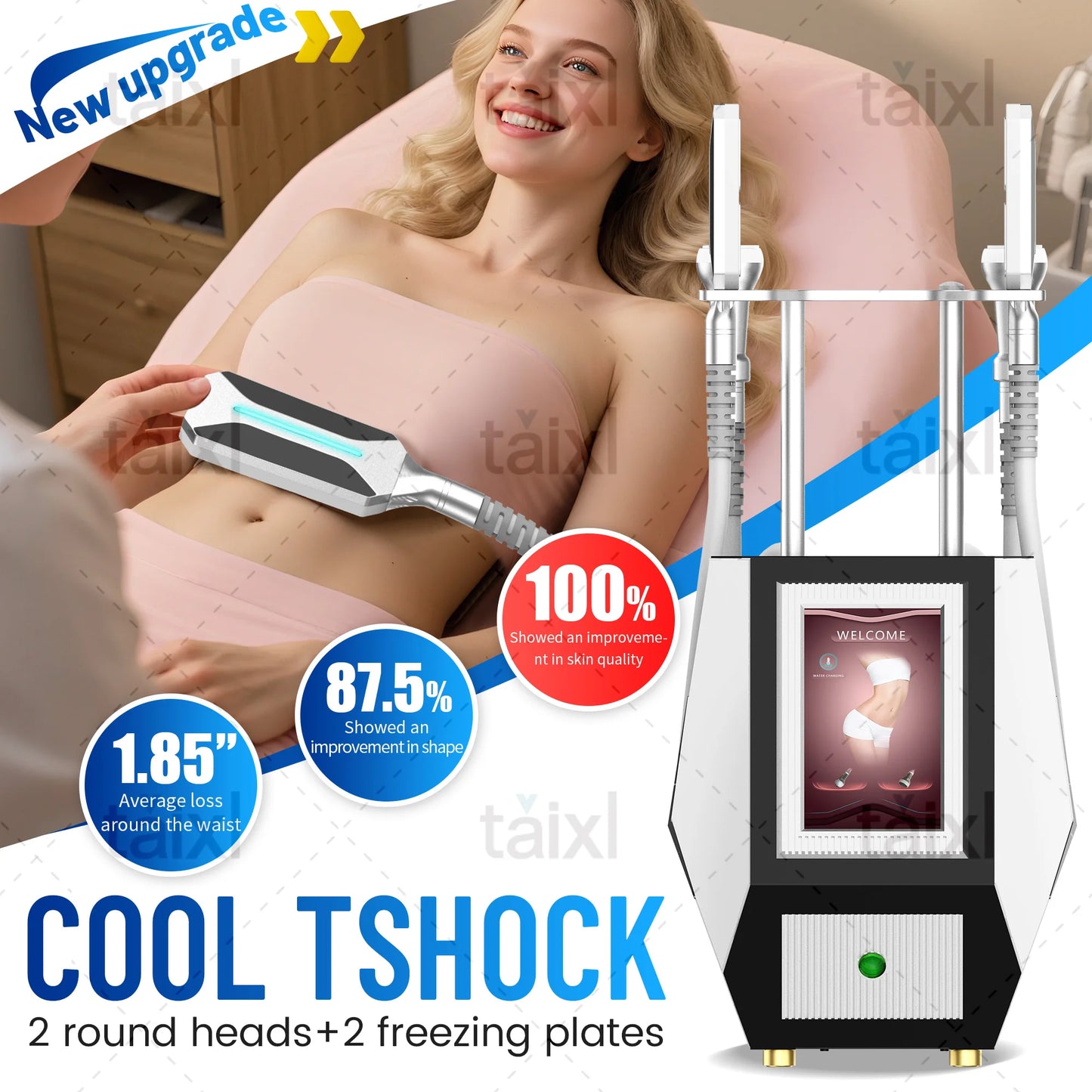 HOT 2 in 1 Cold Hot Instruments Firming Cryo TShock Body Slimming Machine Cooling Sculpture Freezing Fat Removal Tightening